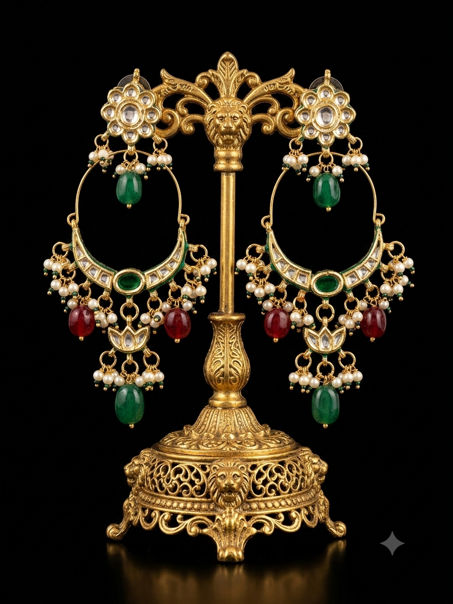 multicolor chandbali